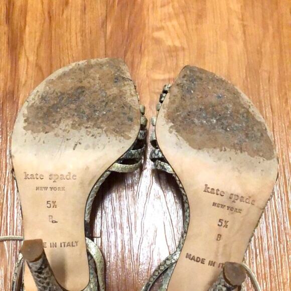 Kate Spade 2005 Sparkle Snakeskin Heels Size 5.5 - Picture 11 of 14